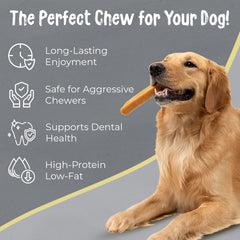 Makalu Yak Chews for XXL Dogs (85+ lb.) – Tough, Healthy Treats for Aggressive Chewers - Makalu Dog Chews