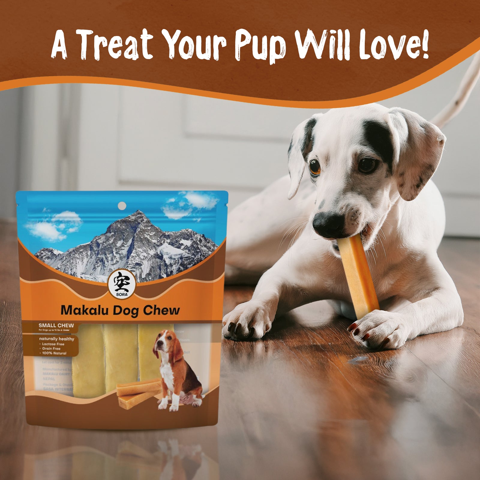 Premium Yak Chews for Small Dogs – Long-Lasting, Natural, and Healthy Treats - Makalu Dog Chews